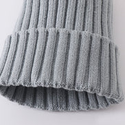 Sage knit pom pom beanie hat baby toddler adult