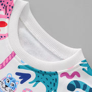 Children's Animal Print Crew Neck Sweatshirt - Little Janey Shop