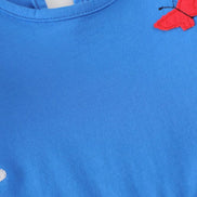 Children's Bird Applique Pocket Ruffle Sleeve Dress - Little Janey Shop