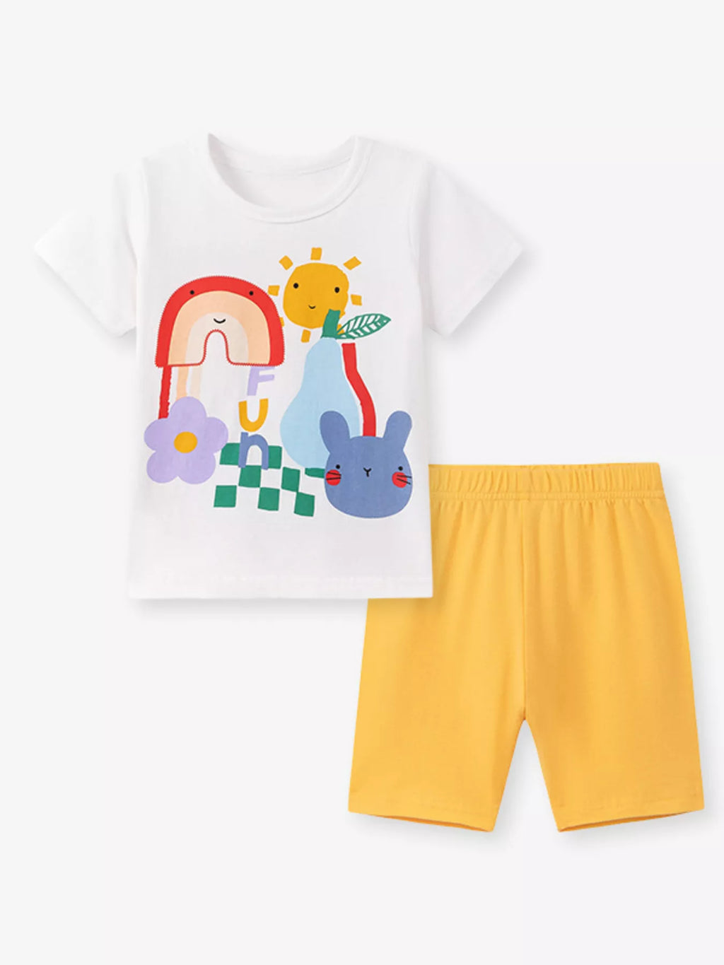 Children's Graphic Sunshine Tee & Shorts Set - Little Janey Shop