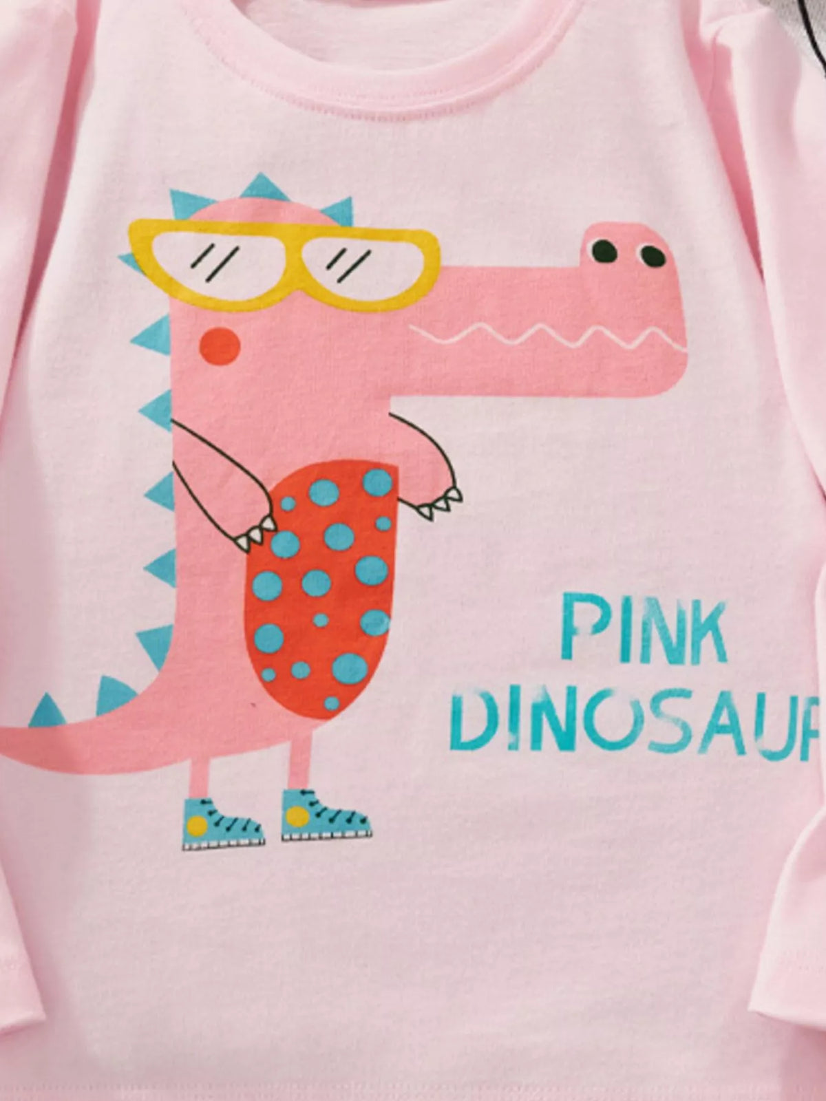 Children's Dinosaur Graphic Long Sleeve T-Shirt - Little Janey Shop