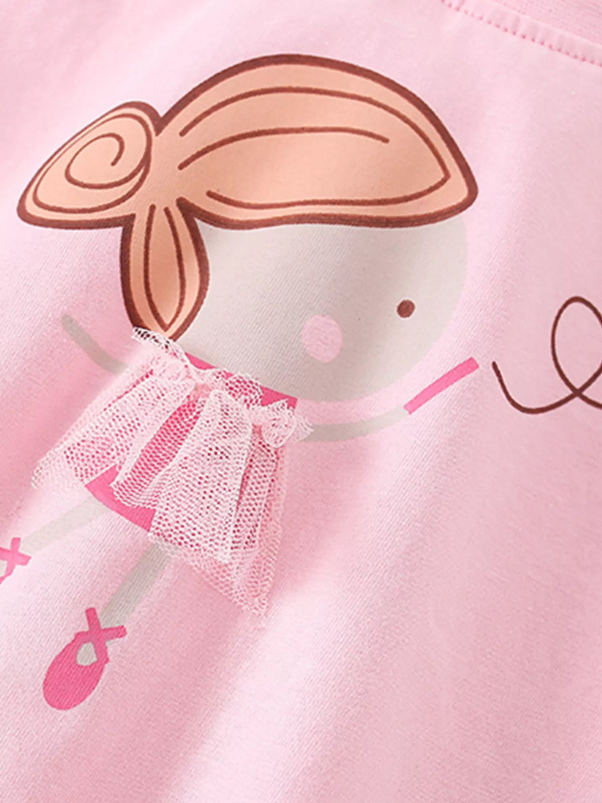 Children's Ballerina Graphic Short Sleeve T-Shirt - Little Janey Shop