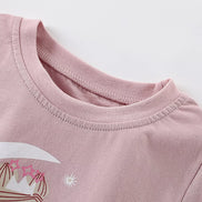 Children's Cute Fairy Graphic Short Sleeve T-Shirt - Little Janey Shop