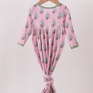 Pink christmas tree bamboo gown