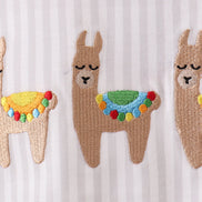 Brown alpaca embroidery top