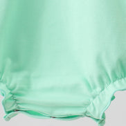 Green embroidery ruffle bubble