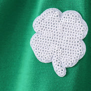 Green clover sequin ruffle tiered dress