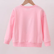 Pink clover glitter mom&me top