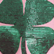Pink clover glitter mom&me top