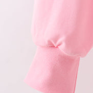 Pink clover glitter mom&me top