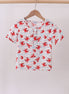 Lobster print muslin top