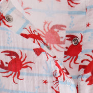 Lobster print muslin top