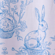 Blue bunny egg bamboo pajama shorts set