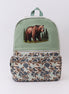 Camouflage bear print backpack