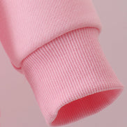 Pink heart love smile sequin fleece mom&me sweatshrit