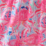Pink floral smocked ruffle mom&me tiered dress