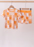 Tennessee floral checkered bamboo pajama set