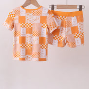 Tennessee floral checkered bamboo pajama set