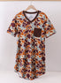 Camouflage print bamboo gown
