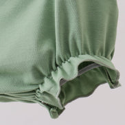 Sage bunny applique ruffle bubble