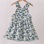 Camouflage denim dress