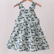 Camouflage denim dress