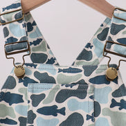 Camouflage denim dress