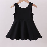 Black scalloped active  mom&me dress