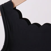 Black scalloped active  mom&me dress