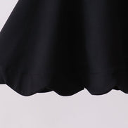Black scalloped active  mom&me dress