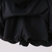 Black scalloped active  mom&me dress