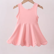 Pink scalloped active mom&me dress
