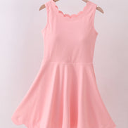 Pink scalloped active mom&me dress