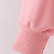 Peach hand-sewn bow mom&me sweatshirt