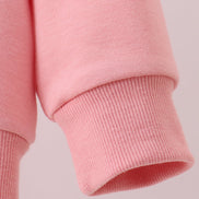 Peach hand-sewn bow mom&me sweatshirt
