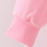 Pink hand-sewn bow mom&me sweatshirt