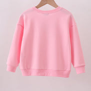 Pink hand-sewn bow mom&me sweatshirt