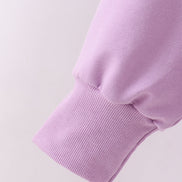 Purple hand-sewn bow mom&me sweatshirt