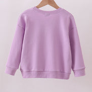 Purple hand-sewn bow mom&me sweatshirt