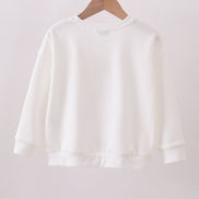 Cream hand-sewn bow mom&me sweatshirt