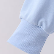Blue hand-sewn bow mom&me sweatshirt