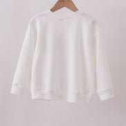 Cream hand-sewn bow mom&me sweatshirt