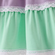 Purple lace rainbow tiered dress