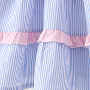 Blue Stripe Smocked Seersucker Mom Dress