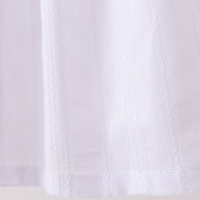 White Bow Smocked Jacquard Dress