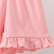 Pink Floral Smocked Set