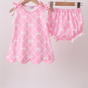 Pink Bow Bloomer Set