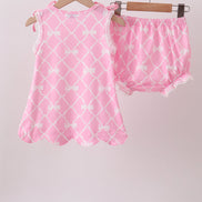 Pink Bow Bloomer Set