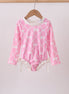 Pink Bow UPF rashguard