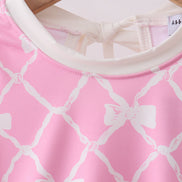 Pink Bow UPF rashguard